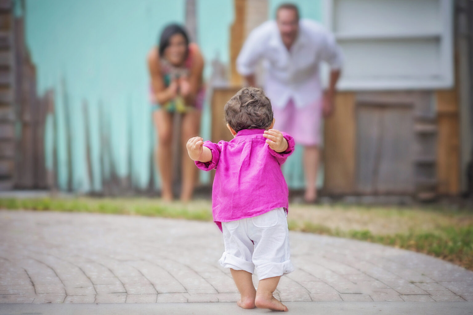 Mom and Dad's first child, their precious son, 21 months old and with all the personality in the world. They gobble him up they just can't get enough of him. And of course at Dubious Park in Jupiter, or at the Clocktower on Worth Avenue, wherever they are with their precious child, David Scarola photography will be their capturing the special moments in a one of a kind family photo shoot.