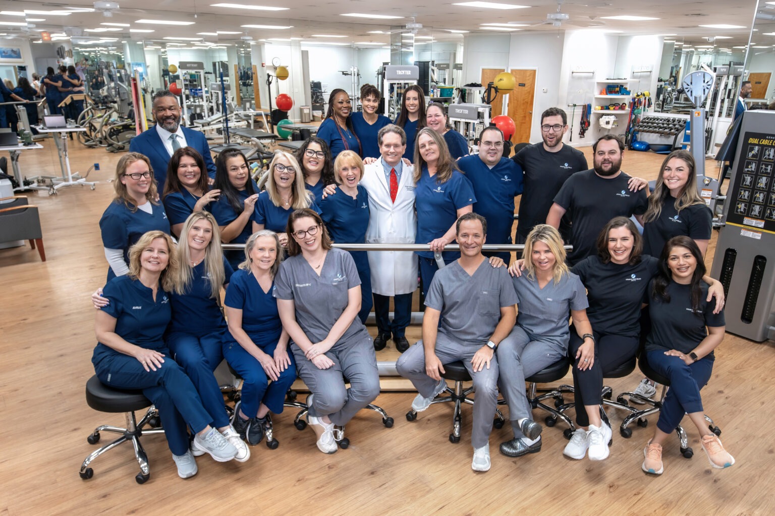 Dr. Craig Lichtblau and medical team at their Palm Beach Gardens rehabilitation and physical medicine practice, photographed by David Scarola Photography.